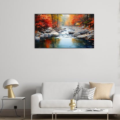 Flowing Water Stone Forest - Full Round Drill Diamond Painting 70*40CM