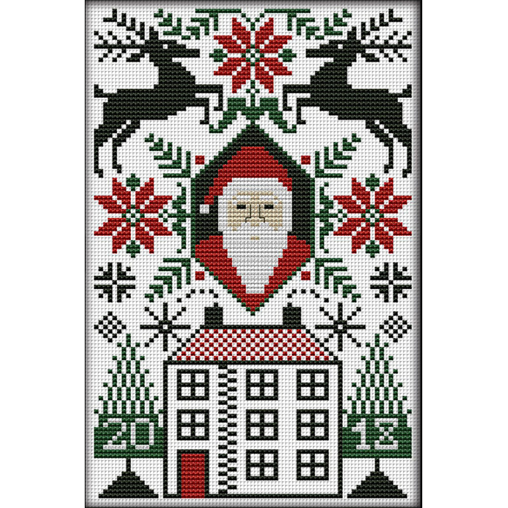 Santa Claus Ii - 14CT Stamped Cross Stitch 18*28CM(Joy Sunday)