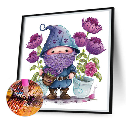 Dwarf Purple - Special Shaped Drill Diamond Painting 30*30CM