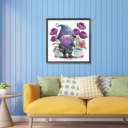 Dwarf Purple - Special Shaped Drill Diamond Painting 30*30CM