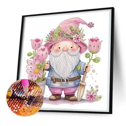 Gnome¡¤Tulip - Special Shaped Drill Diamond Painting 30*30CM