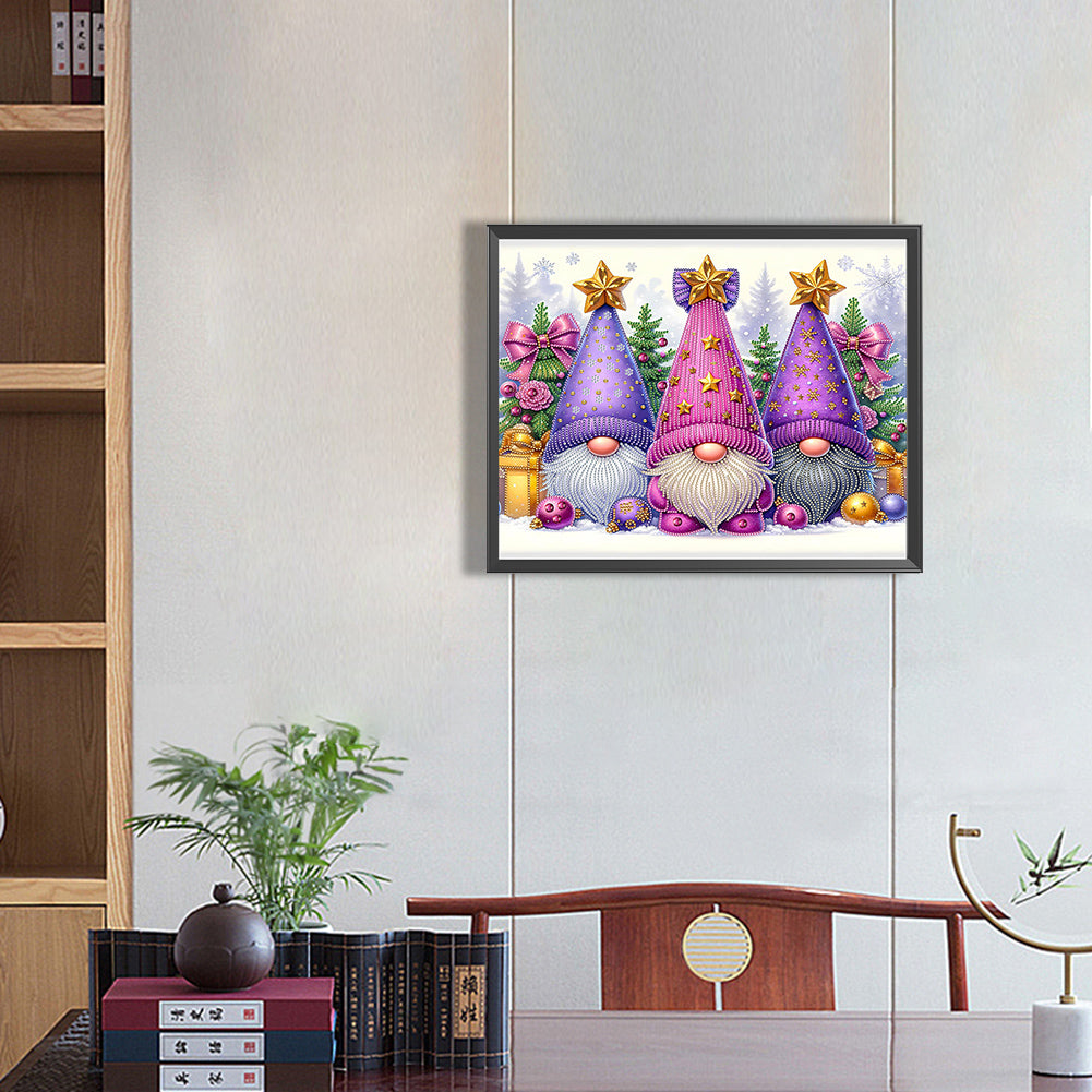 Goblin Gnome¡¤Purple - Special Shaped Drill Diamond Painting 40*50CM