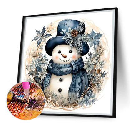 Snowman - Full Round Drill Diamond Painting 30*30CM