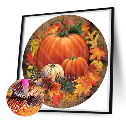 Pumpkin - Full Round Drill Diamond Painting 30*30CM