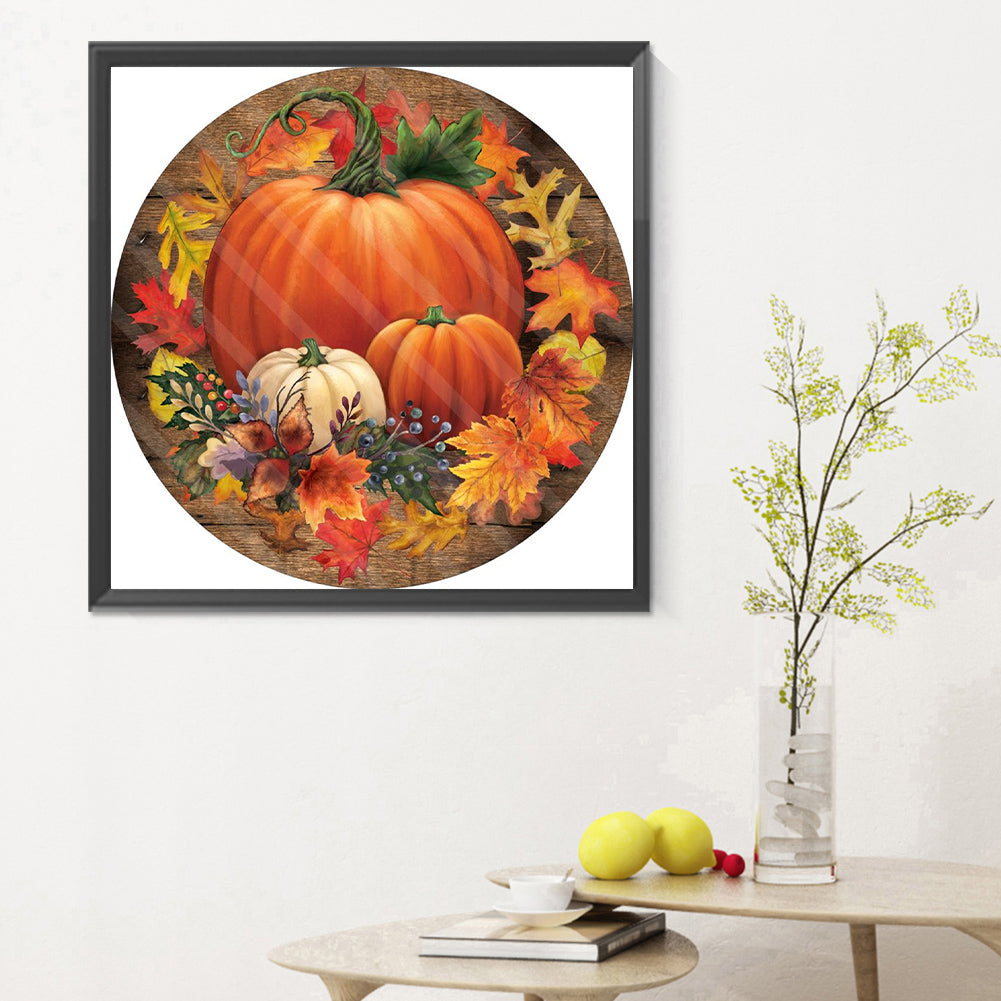 Pumpkin - Full Round Drill Diamond Painting 30*30CM