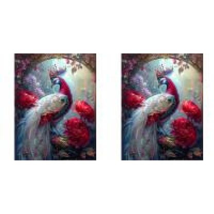 Gorgeous Peacock - Full Round Drill Diamond Painting 30*40CM