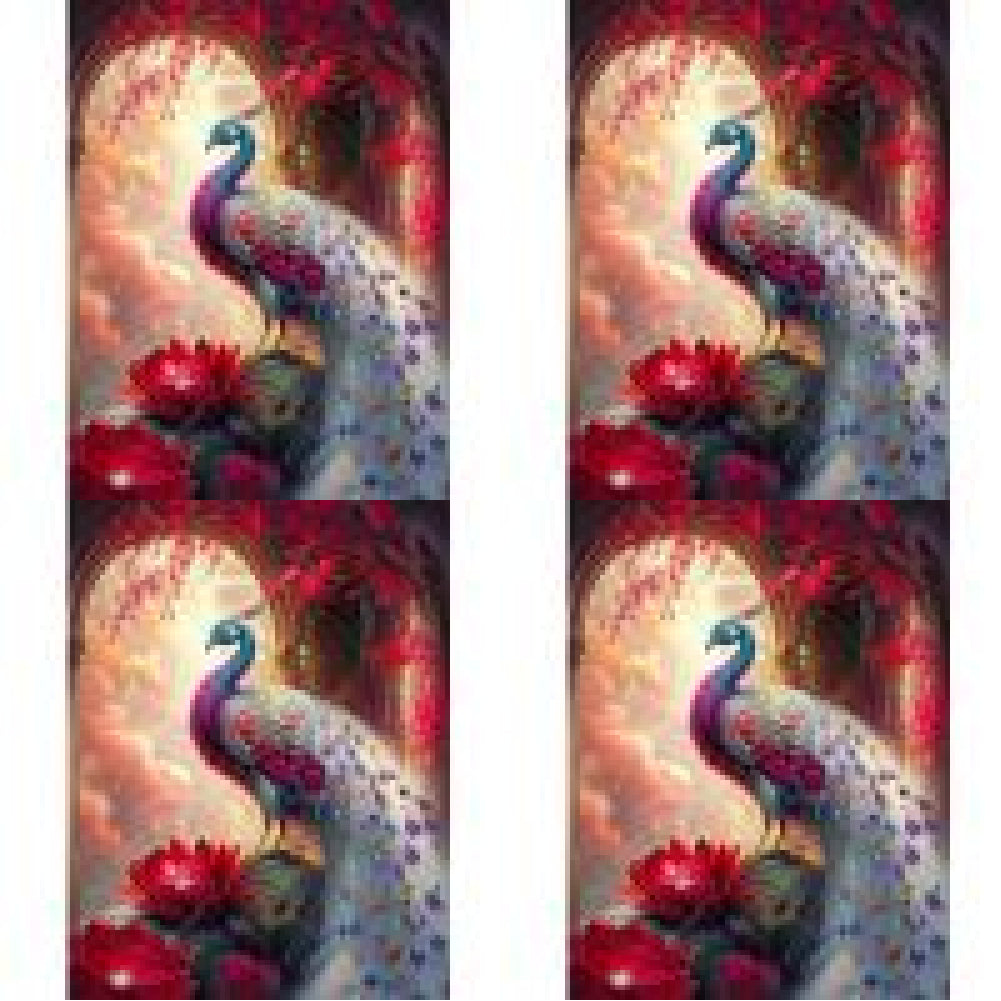 Gorgeous Peacock - Full Round Drill Diamond Painting 30*40CM