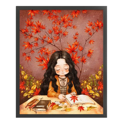 Cartoon Girl - 11CT Stamped Cross Stitch 50*60CM