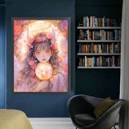 Flower Girl - 11CT Stamped Cross Stitch 50*65CM