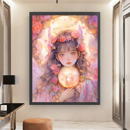 Flower Girl - 11CT Stamped Cross Stitch 50*65CM