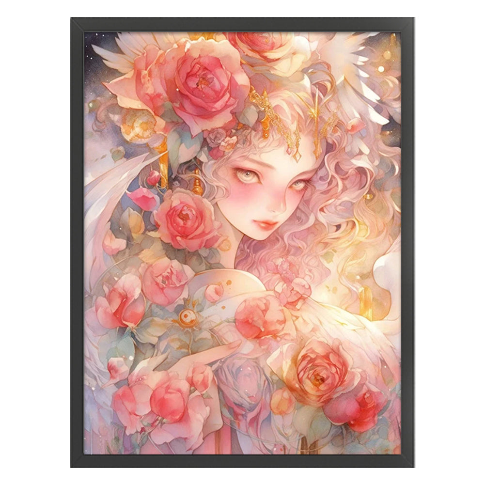 Flower Girl - 11CT Stamped Cross Stitch 50*65CM