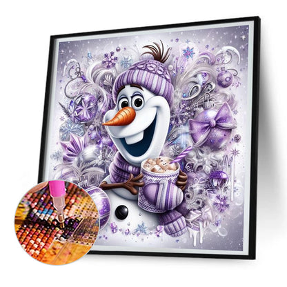 Snowman - Full Round Drill Diamond Painting 30*30CM