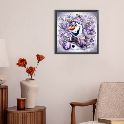 Snowman - Full Round Drill Diamond Painting 30*30CM