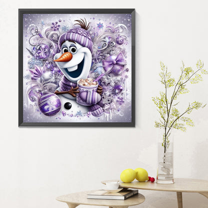 Snowman - Full Round Drill Diamond Painting 30*30CM