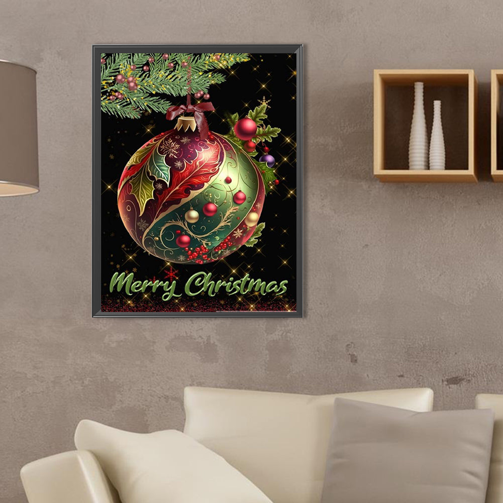 Christmas Balls - Full Square Drill Diamond Painting 30*40CM