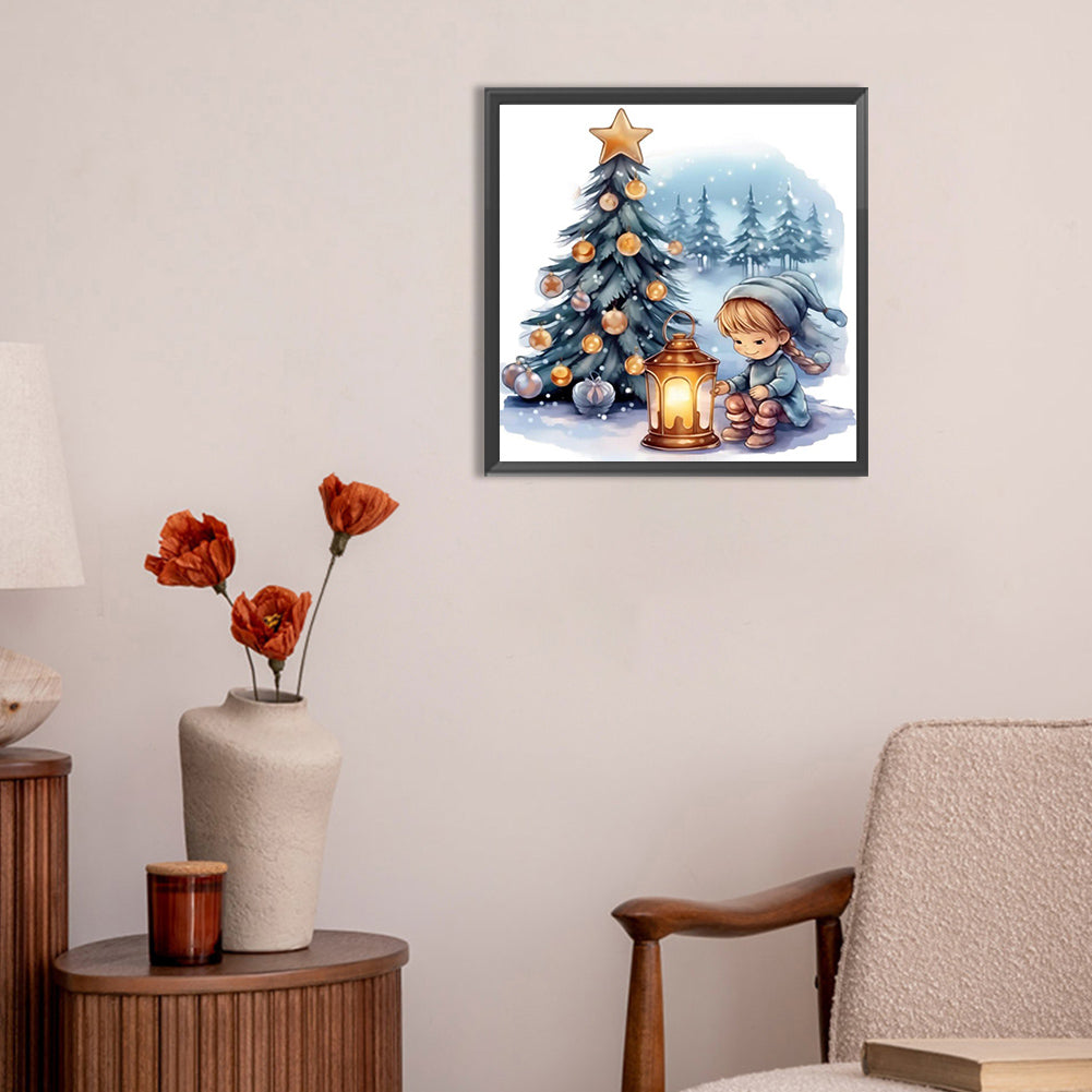 Next To The Christmas Tree - Full Round Drill Diamond Painting 30*30CM