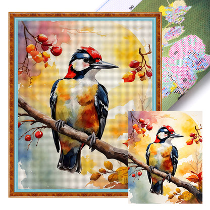 Woodpecker - 11CT Stamped Cross Stitch 40*50CM