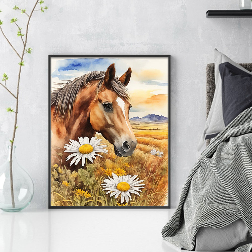 Horse - 11CT Stamped Cross Stitch 40*50CM