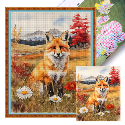 Fox - 11CT Stamped Cross Stitch 40*50CM