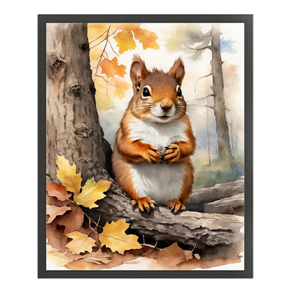 Squirrel - 11CT Stamped Cross Stitch 40*50CM