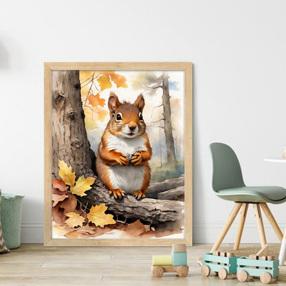 Squirrel - 11CT Stamped Cross Stitch 40*50CM