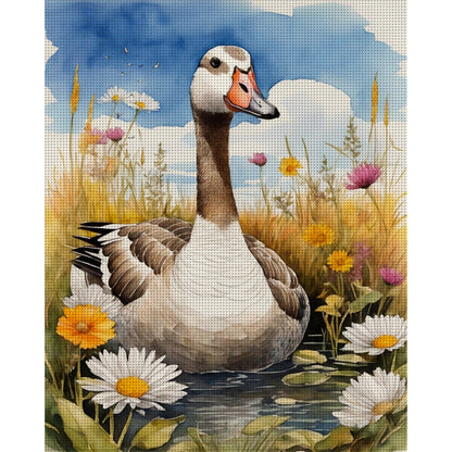 Duck - 11CT Stamped Cross Stitch 40*50CM