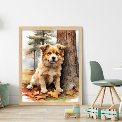 Puppy - 11CT Stamped Cross Stitch 40*50CM