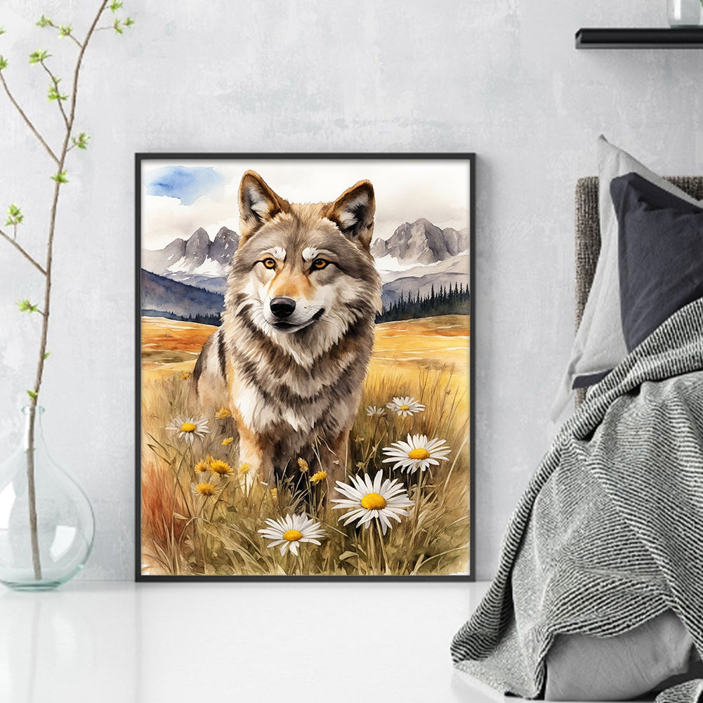 Wolf - 11CT Stamped Cross Stitch 40*50CM