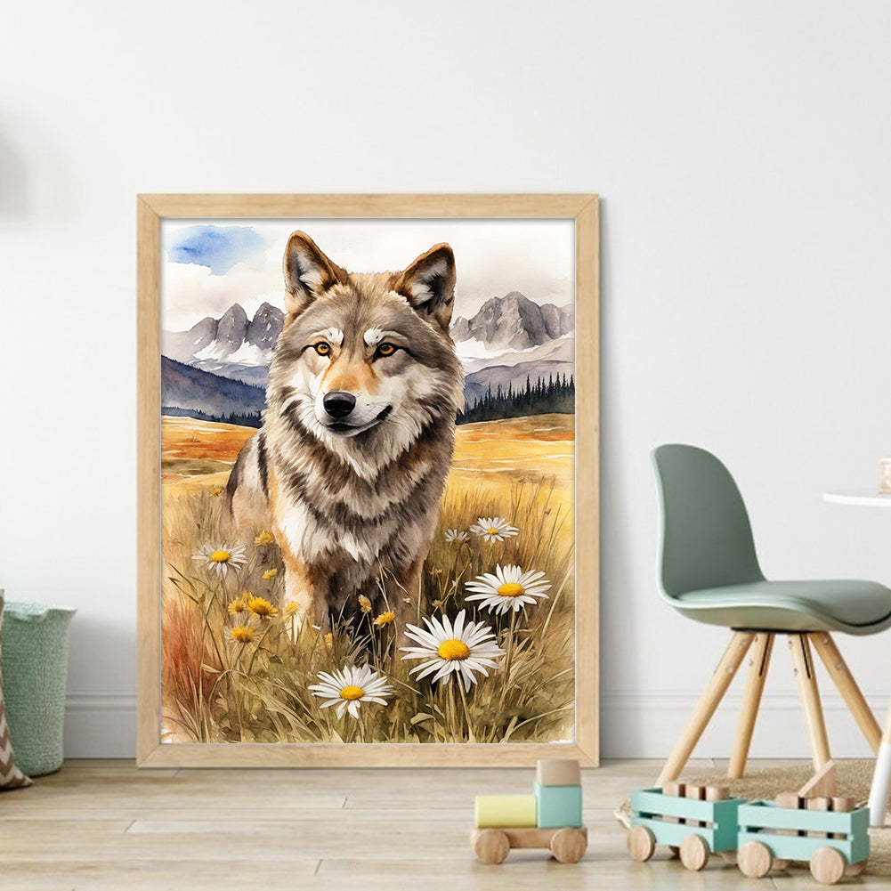 Wolf - 11CT Stamped Cross Stitch 40*50CM