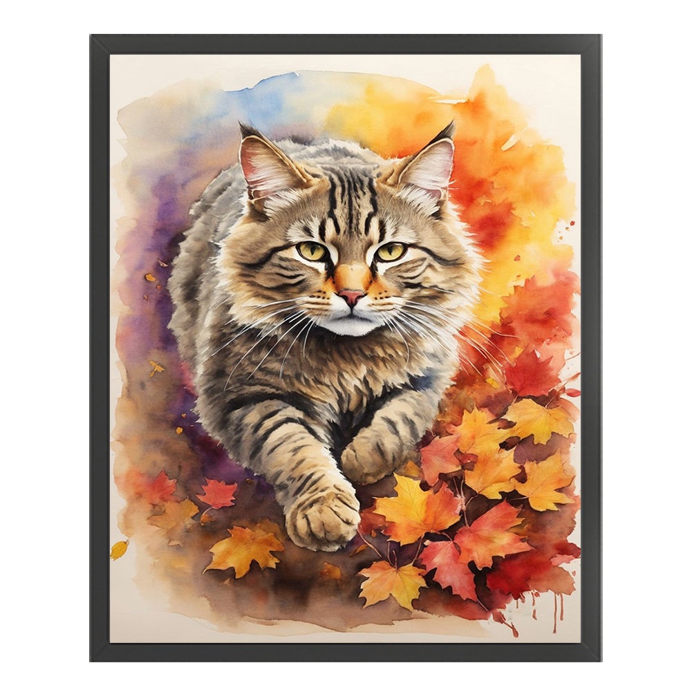 Cat - 11CT Stamped Cross Stitch 40*50CM