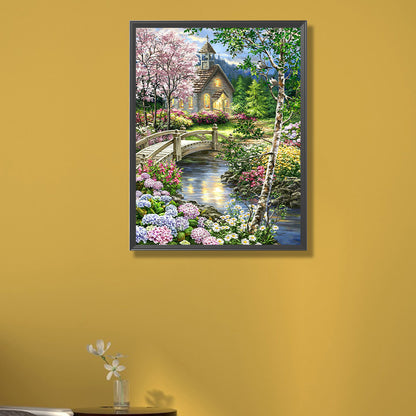 Pastoral Scenery - Full AB Round Drill Diamond Painting 40*55CM