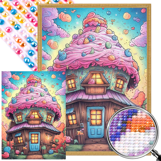 Ice Cream Shack - Full AB Round Drill Diamond Painting 40*55CM