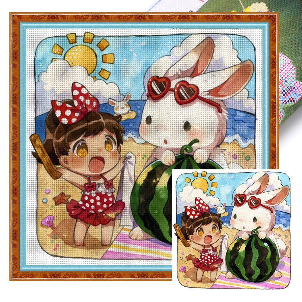 Figure - 11CT Stamped Cross Stitch 50*50CM