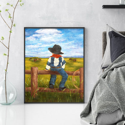 Cowboy - 11CT Stamped Cross Stitch 40*50CM