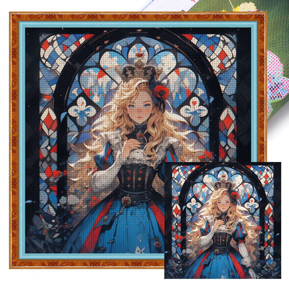 Girl - 11CT Stamped Cross Stitch 50*50CM