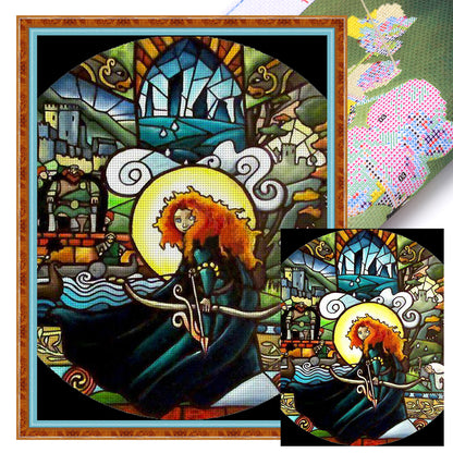Cartoon - 11CT Stamped Cross Stitch 50*65CM