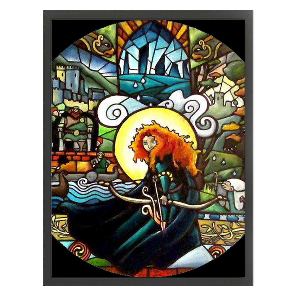 Cartoon - 11CT Stamped Cross Stitch 50*65CM