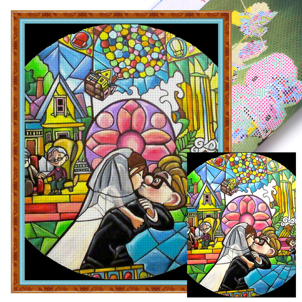Cartoon - 11CT Stamped Cross Stitch 50*65CM
