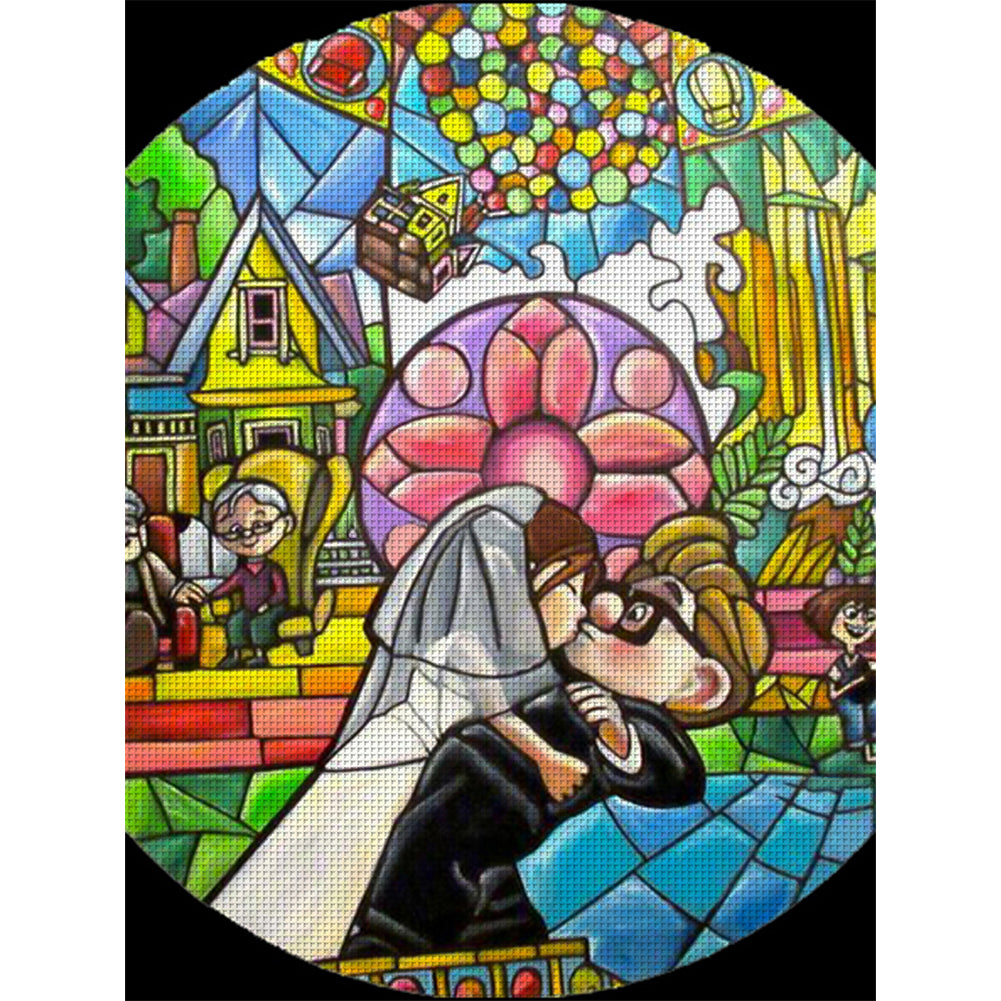 Cartoon - 11CT Stamped Cross Stitch 50*65CM