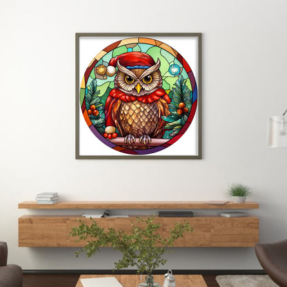 Christmas Owl - 18CT Stamped Cross Stitch 20*20CM