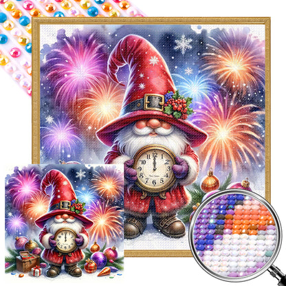 New Year'S Eve Goblin - Full AB Round Drill Diamond Painting 40*40CM