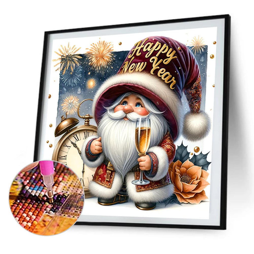 New Year'S Eve Goblin - Full AB Round Drill Diamond Painting 40*40CM