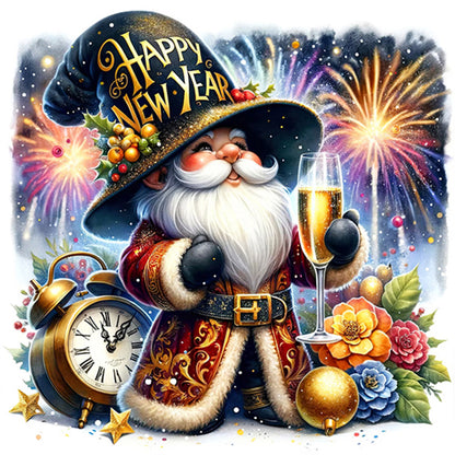 New Year'S Eve Goblin - Full AB Round Drill Diamond Painting 40*40CM