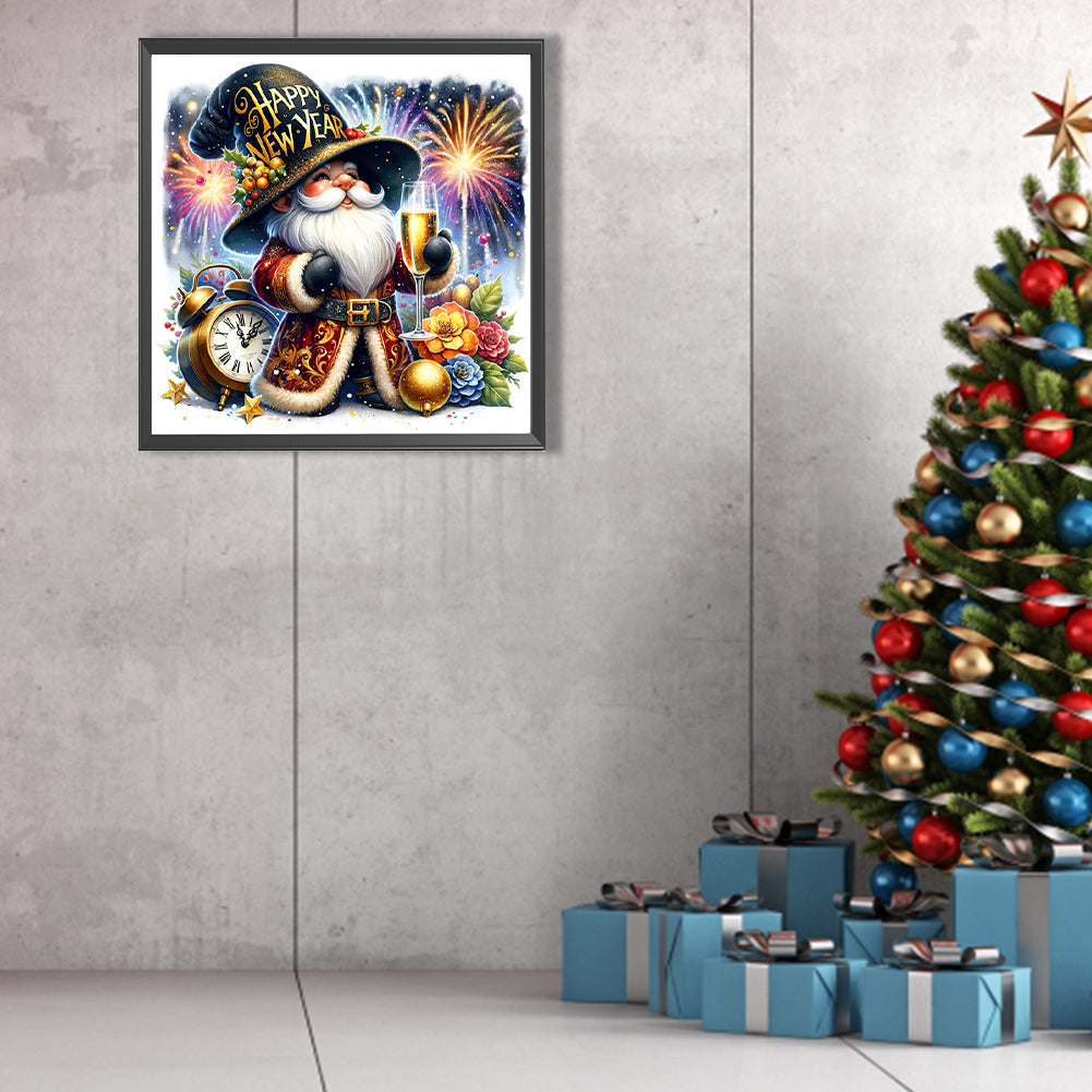 New Year'S Eve Goblin - Full AB Round Drill Diamond Painting 40*40CM