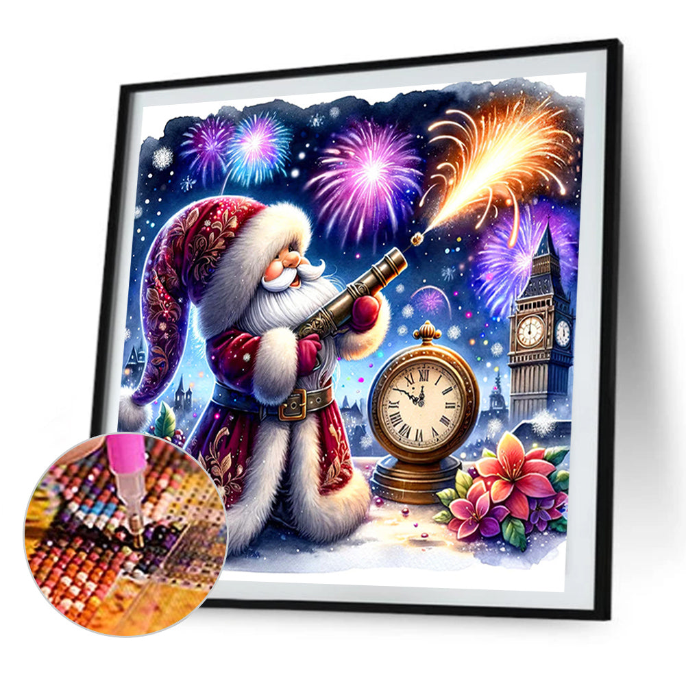 New Year'S Eve Goblin - Full AB Round Drill Diamond Painting 40*40CM