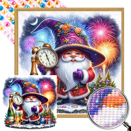 New Year'S Eve Goblin - Full AB Round Drill Diamond Painting 40*40CM