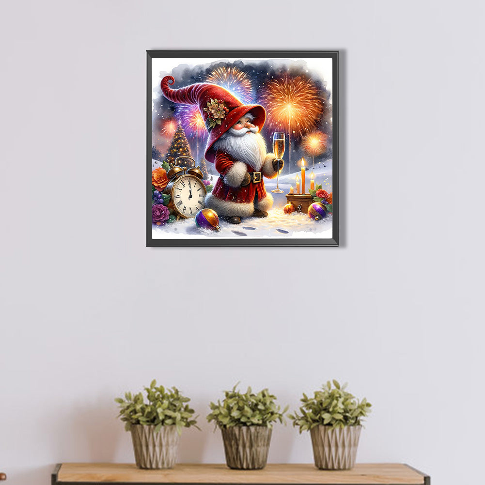 New Year'S Eve Goblin - Full AB Round Drill Diamond Painting 40*40CM