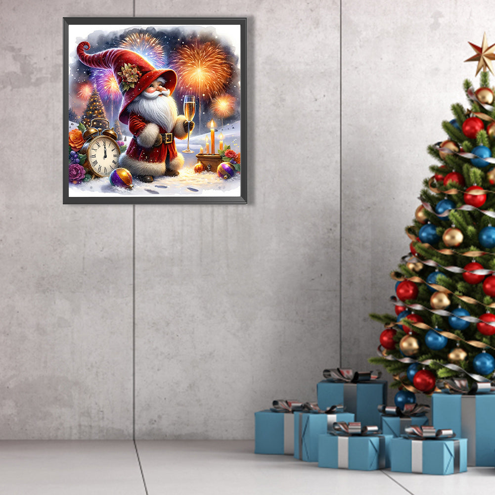 New Year'S Eve Goblin - Full AB Round Drill Diamond Painting 40*40CM