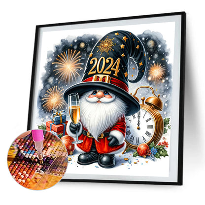 New Year'S Eve Goblin - Full AB Round Drill Diamond Painting 40*40CM