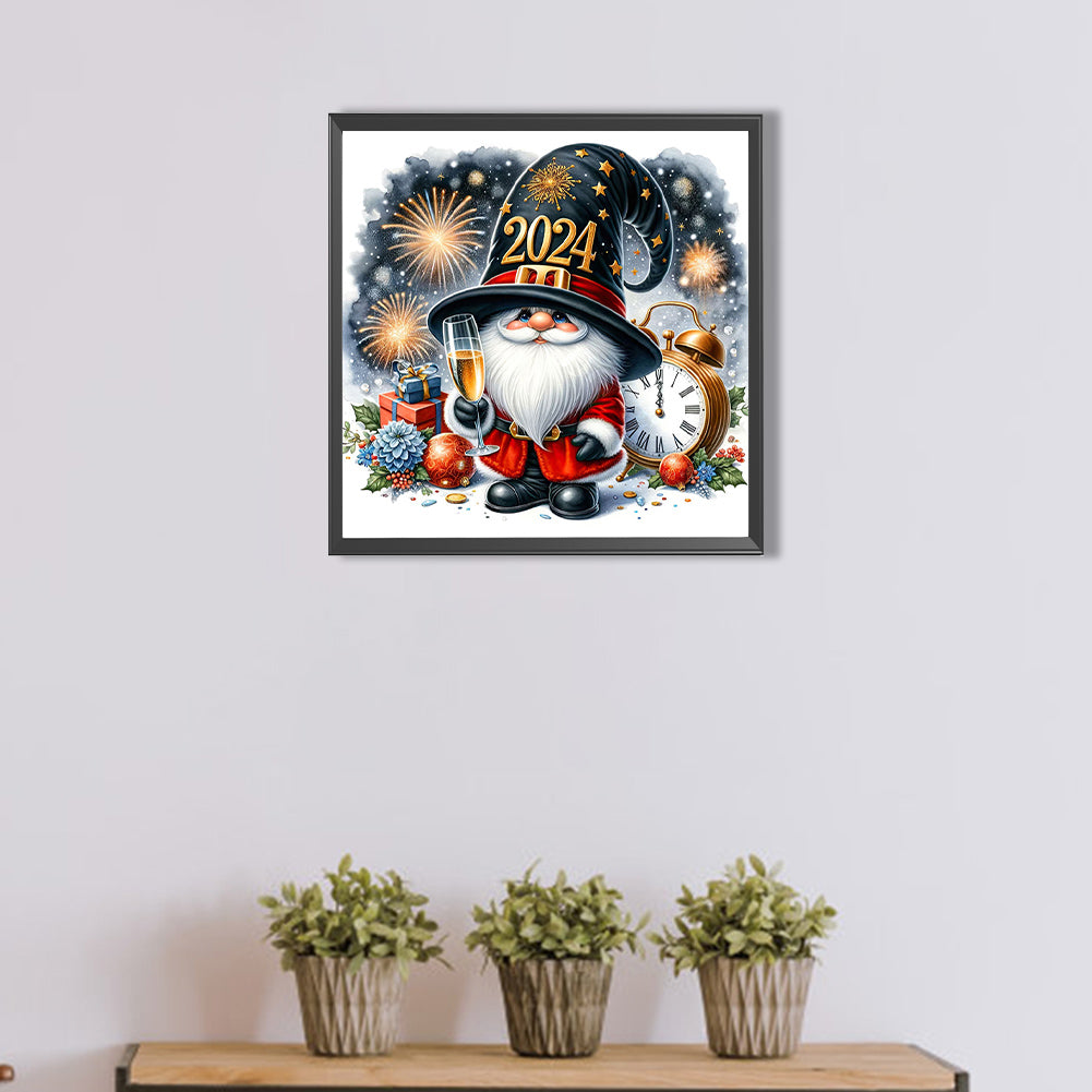 New Year'S Eve Goblin - Full AB Round Drill Diamond Painting 40*40CM